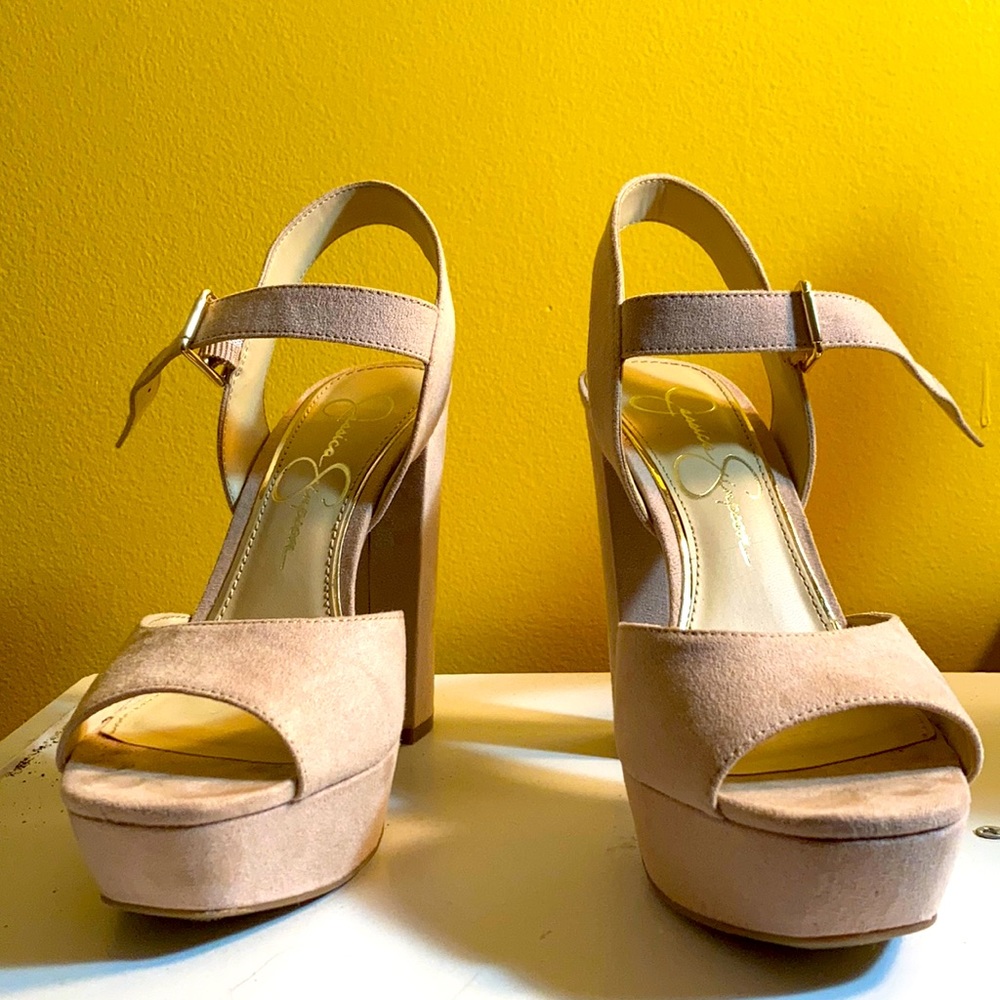 Jessica Simpson platform sandal w/ peep toe
